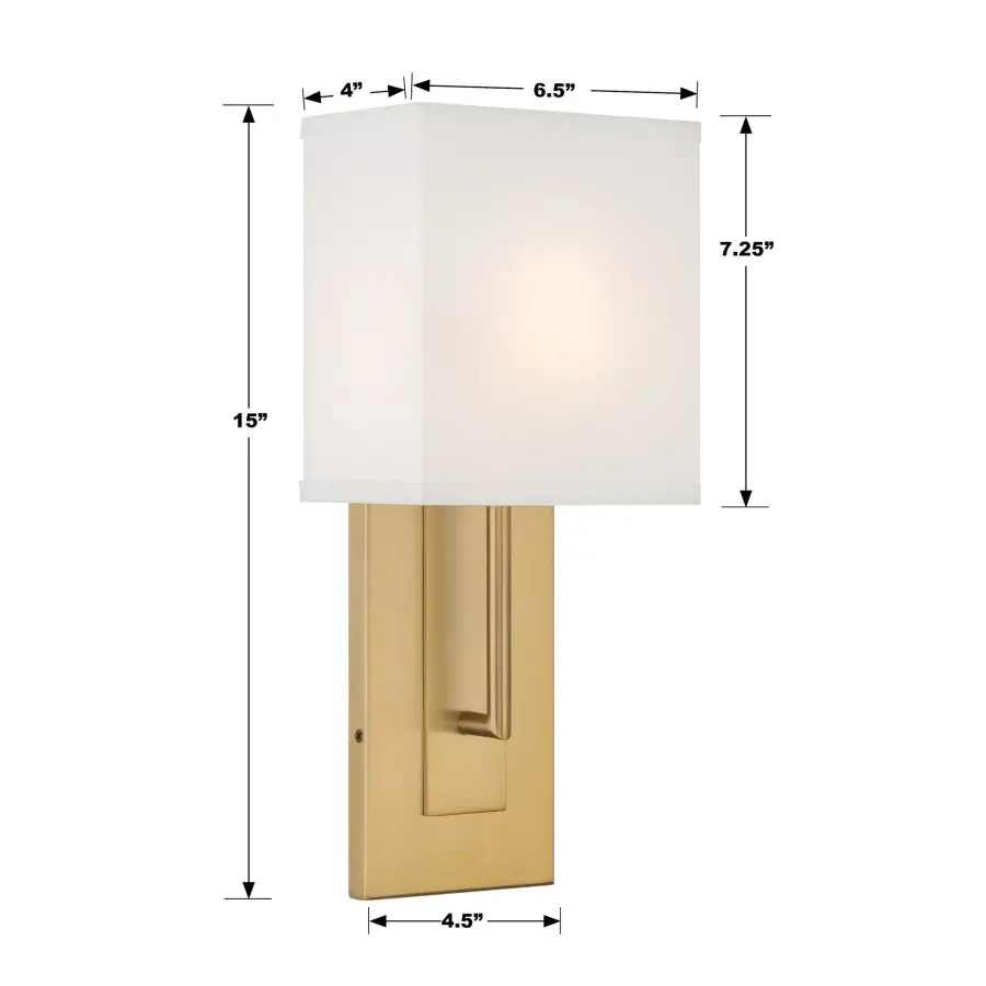 Brent 6.5" Wall Sconce in Polished Nickel - Image 6
