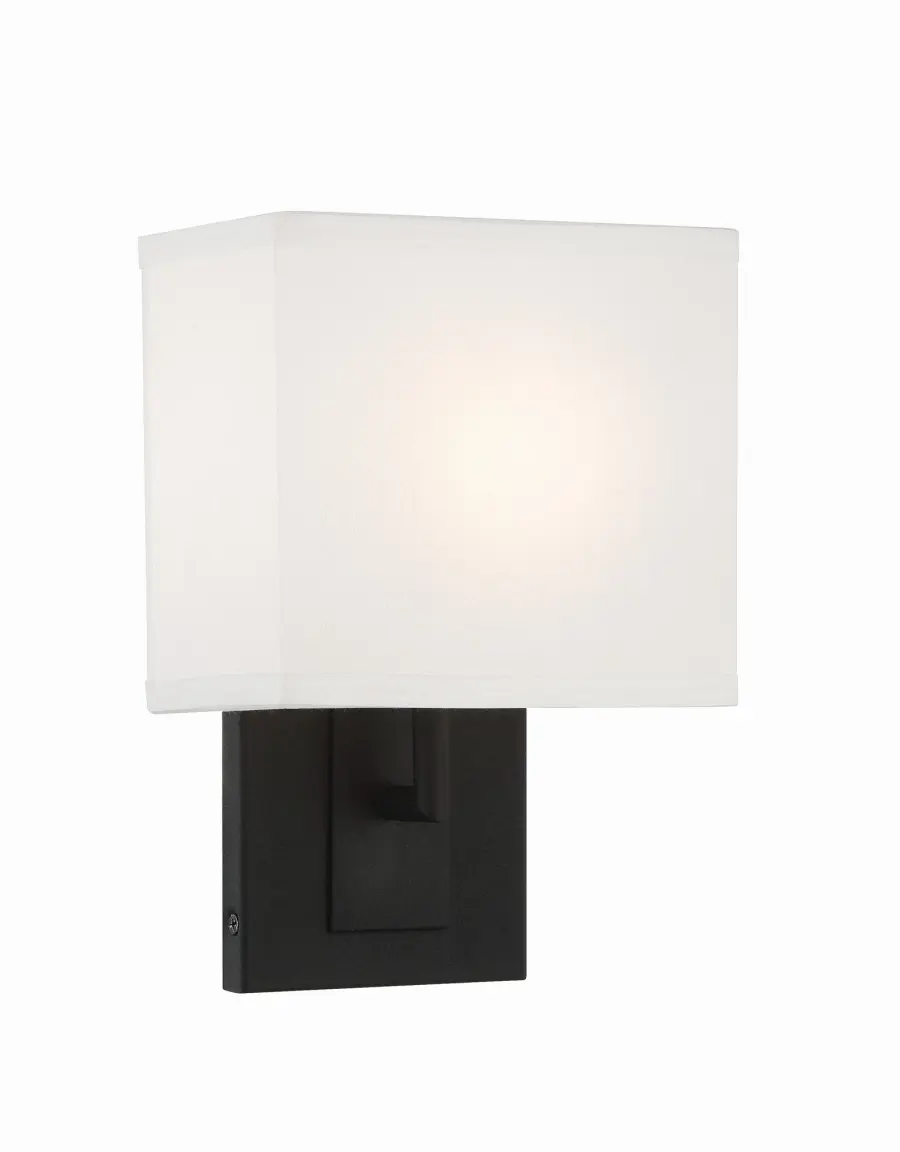 Brent 7" Wall Sconce in Black Forged - Image 7