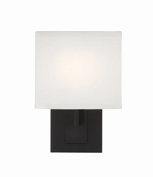 Brent 7" Wall Sconce in Black Forged - Image 9
