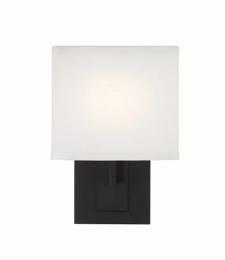 Brent 7" Wall Sconce in Black Forged - Image 9