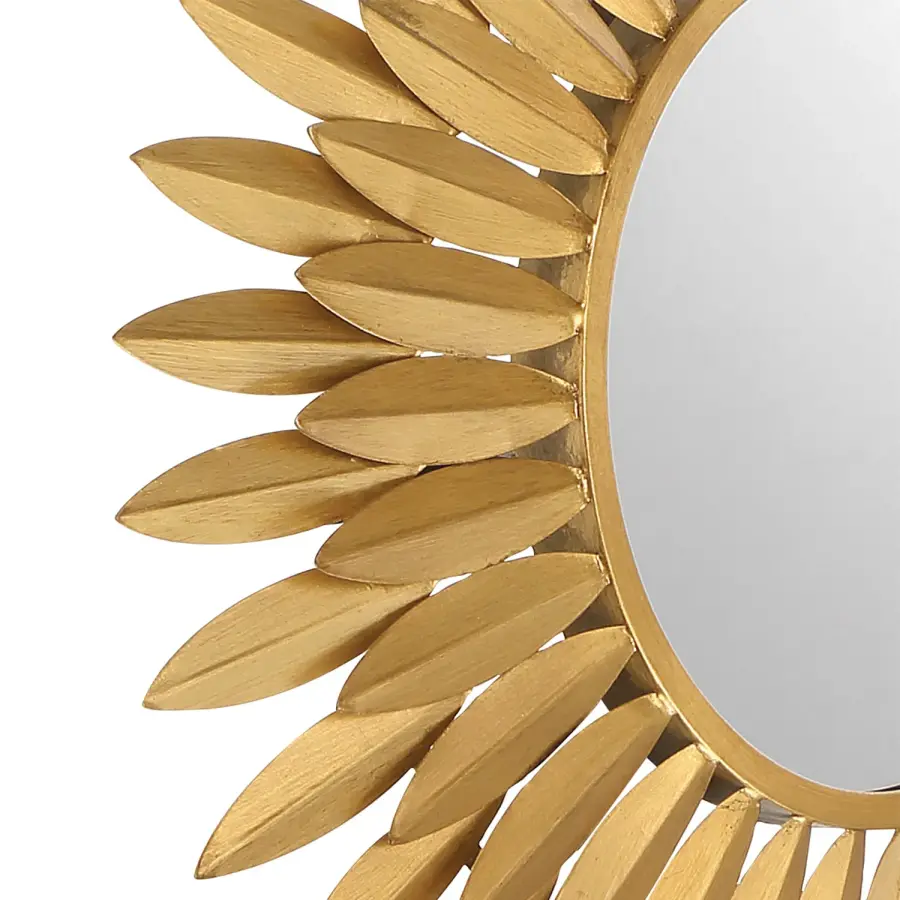 Broche 20" Sunburst Mirror in Antique Gold - Image 2