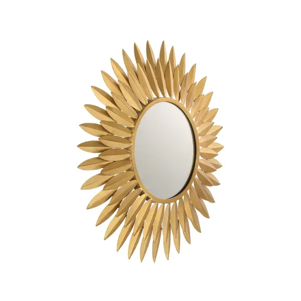 Broche 20" Sunburst Mirror in Antique Gold - Image 3