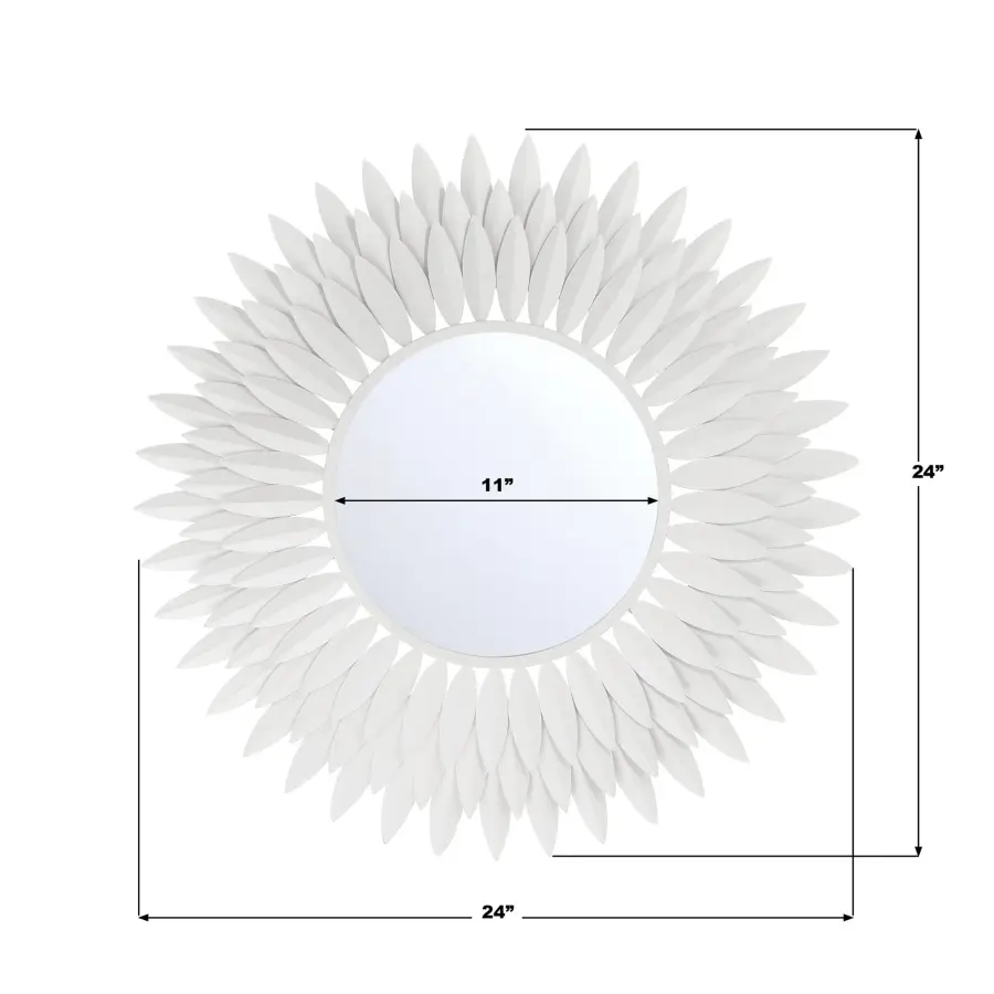 Broche 24" Sunburst Mirror in Antique Gold - Image 15