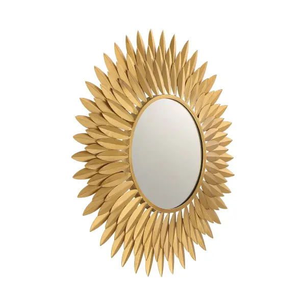Broche 24" Sunburst Mirror in Antique Gold - Image 3