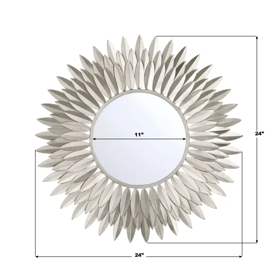 Broche 24" Sunburst Mirror in Antique Gold - Image 23