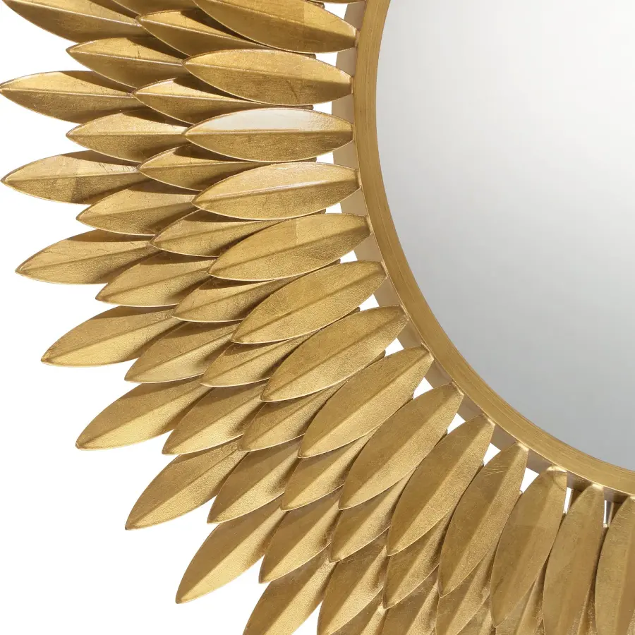Broche 30" Sunburst Mirror in Antique Gold - Image 2