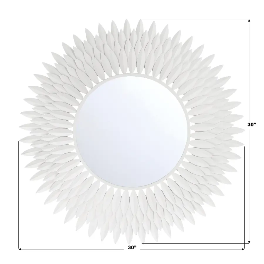 Broche 30" Sunburst Mirror in Antique Gold - Image 15