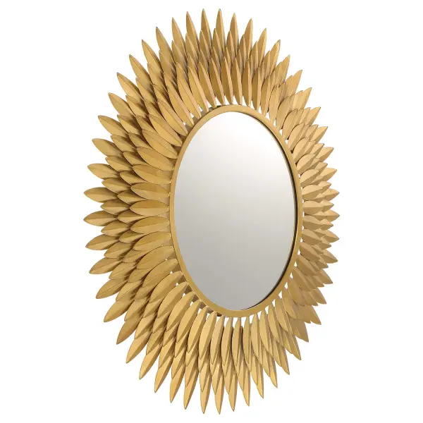 Broche 30" Sunburst Mirror in Antique Gold - Image 3