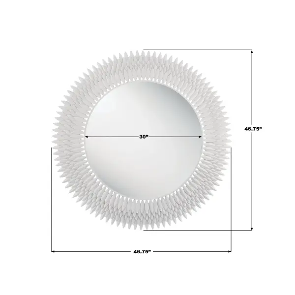 Broche 46.75" Sunburst Mirror in Antique Gold - Image 15