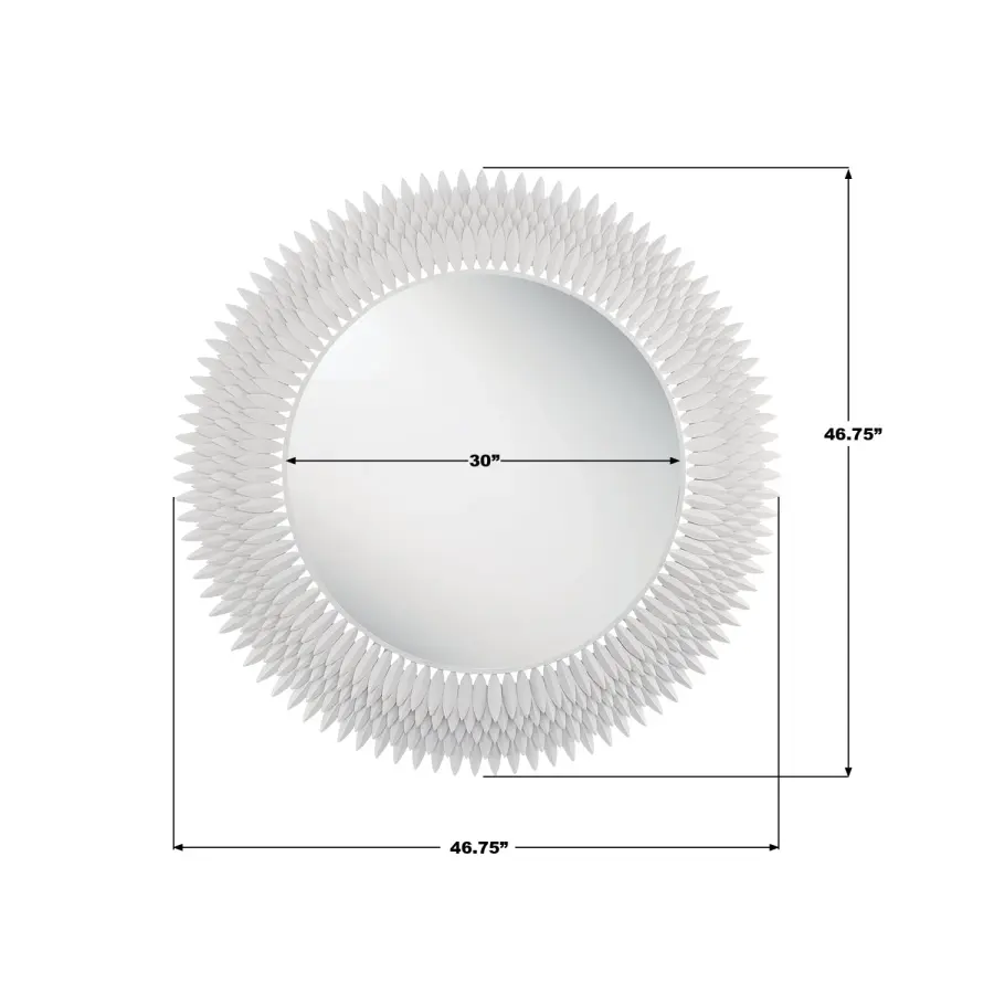 Broche 46.75" Sunburst Mirror in Antique Gold - Image 15