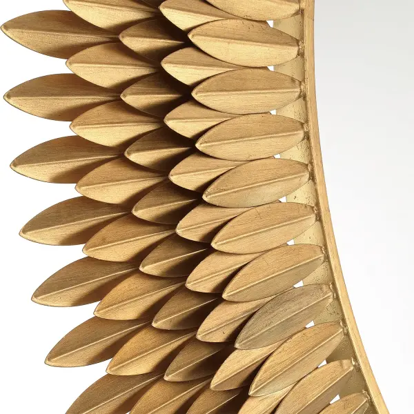 Broche 46.75" Sunburst Mirror in Antique Gold - Image 3