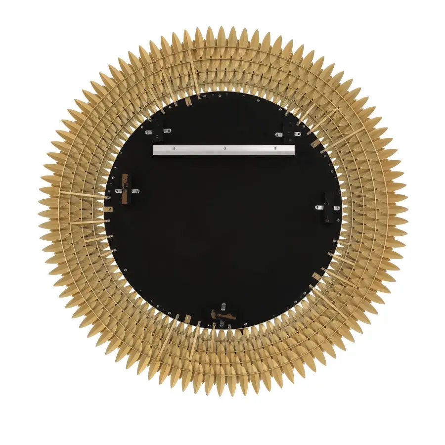 Broche 46.75" Sunburst Mirror in Antique Gold - Image 5