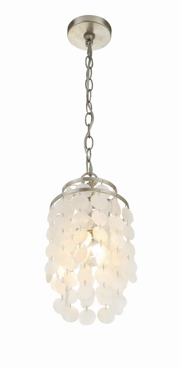 Brielle 7" Chandelier in Antique Silver - Image 4