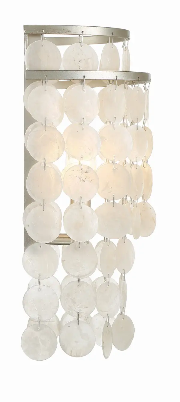 Brielle 9" Sconce in Antique Silver - Image 2