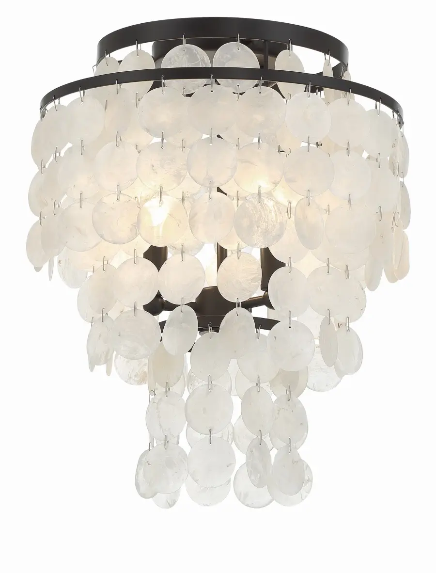 Brielle 13" Flush Mount in Dark Bronze - Image 1