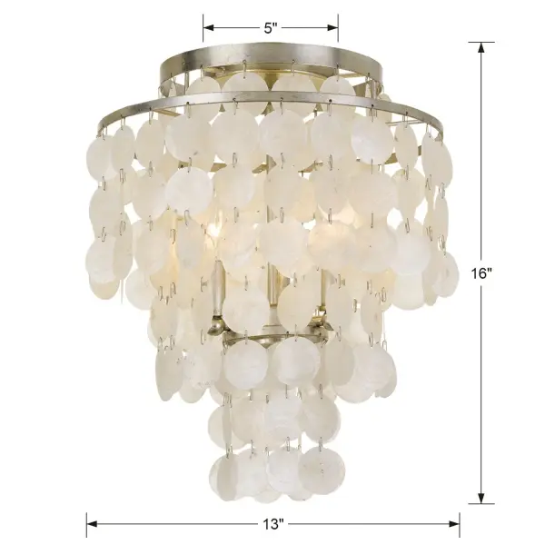 Brielle 13" Flush Mount in Dark Bronze - Image 14