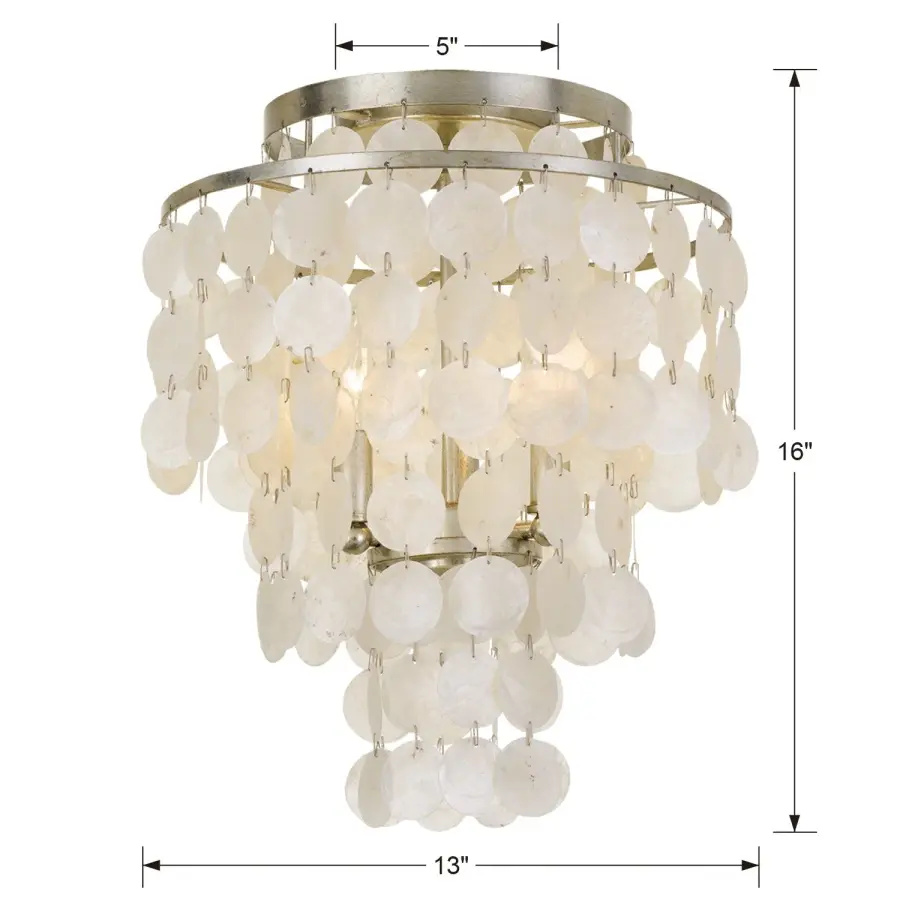 Brielle 13" Flush Mount in Dark Bronze - Image 14