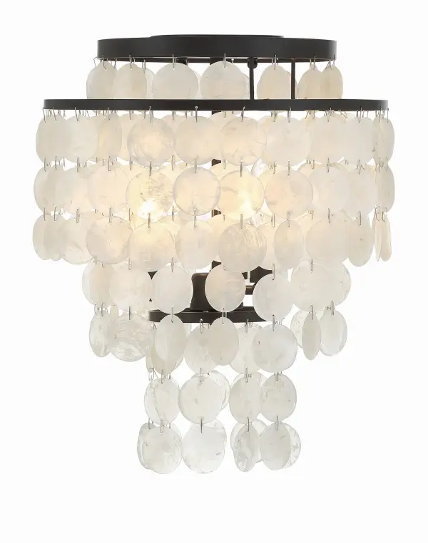 Brielle 13" Flush Mount in Dark Bronze - Image 3