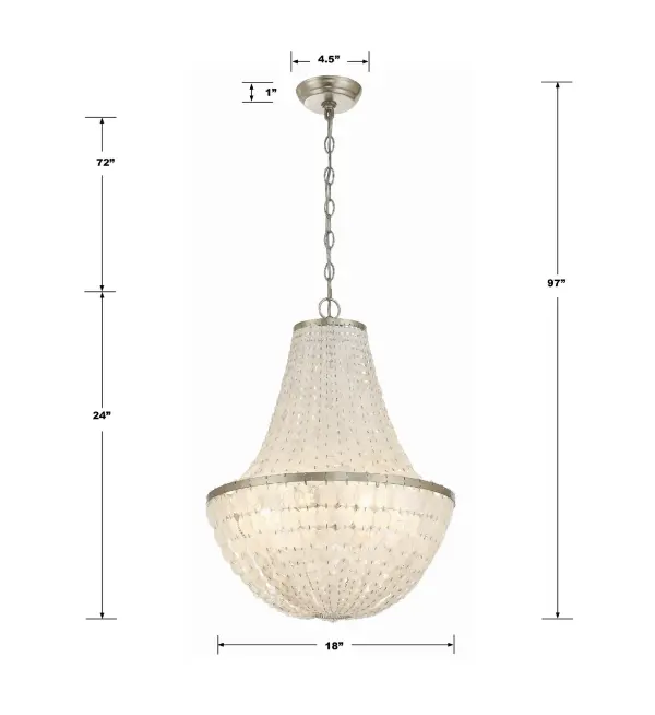 Brielle 18" Chandelier in Dark Bronze - Image 15
