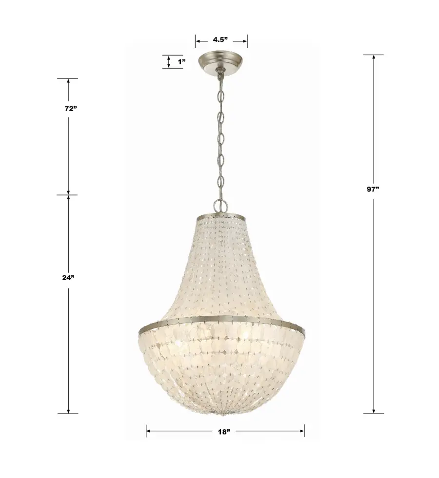 Brielle 18" Chandelier in Dark Bronze - Image 15