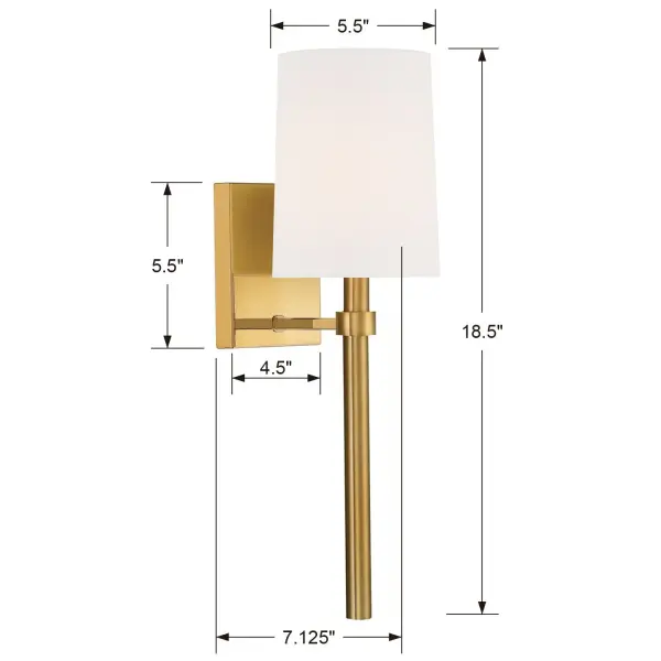 Bromley 5.5" Wall Sconce in Black Forged - Image 9