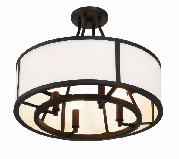 Bryant 18" Semi Flush Mount in Black Forged - Image 3