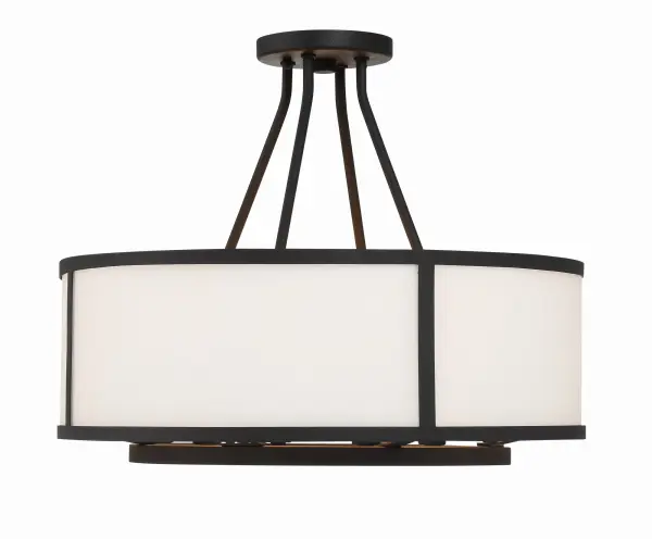 Bryant 18" Semi Flush Mount in Black Forged - Image 4