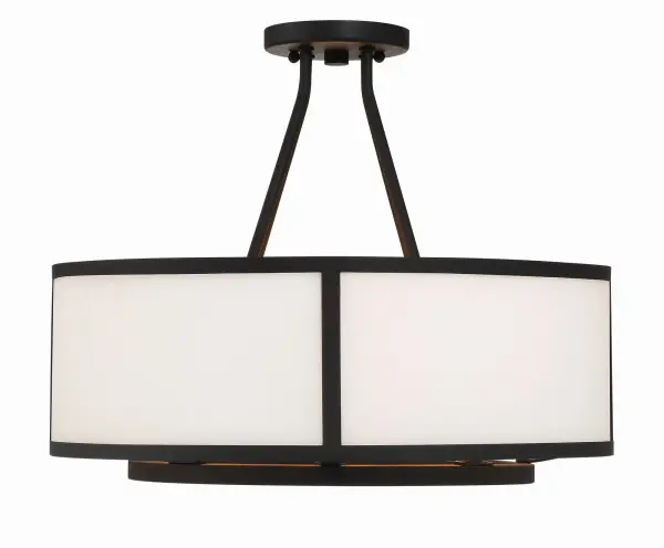 Bryant 18" Semi Flush Mount in Black Forged - Image 5