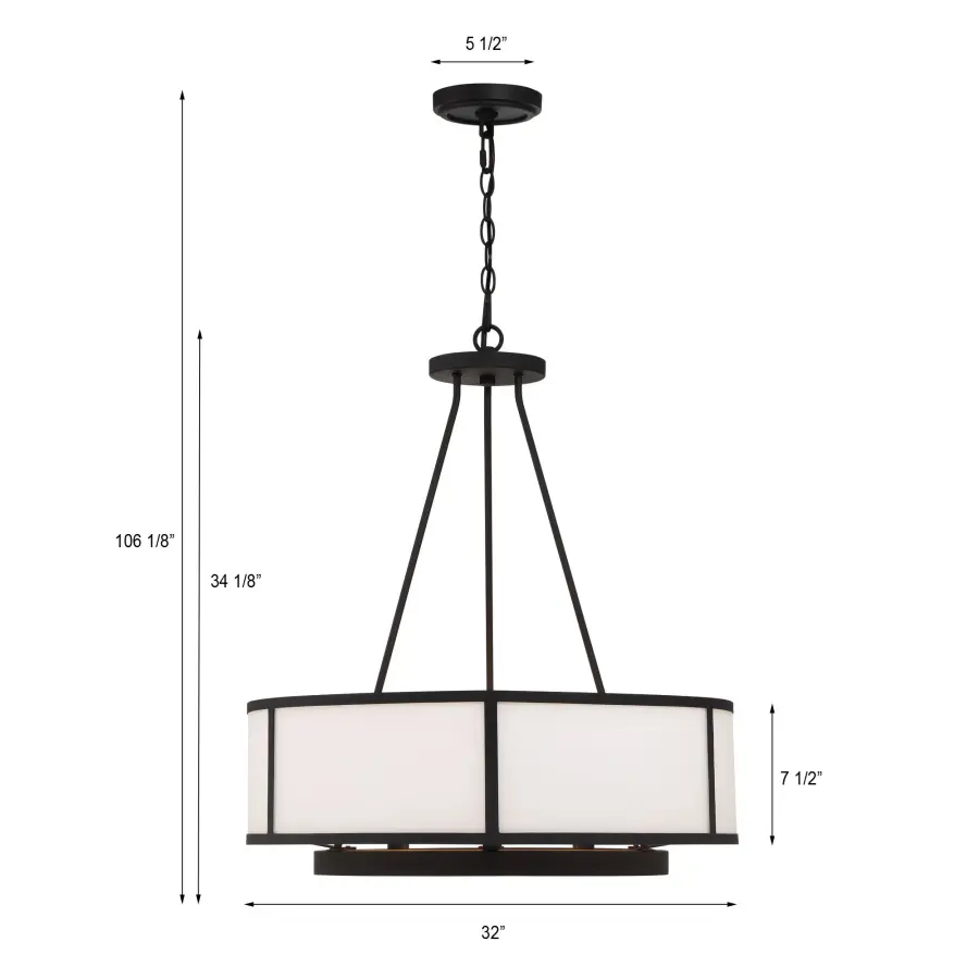 Bryant 32" Drum Chandelier - Image 7