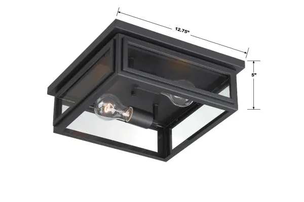 Byron 12.75" Outdoor Flush Mount - Image 6
