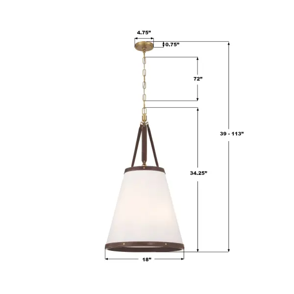 Callahan 18" Pendant in Luxe Gold - Image 7