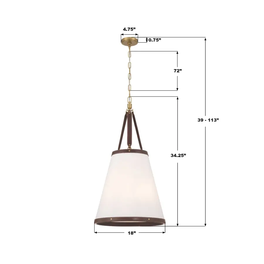 Callahan 18" Pendant in Luxe Gold - Image 7