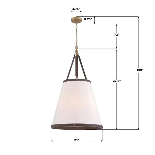 Callahan 21" Pendant in Luxe Gold - Image 8
