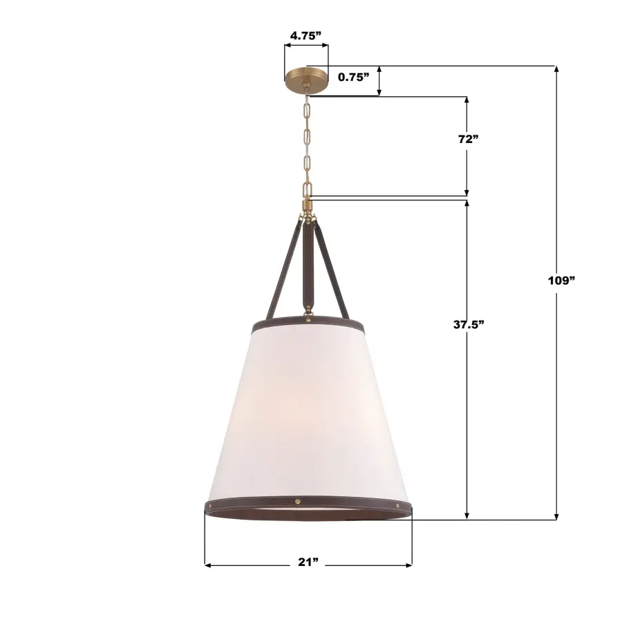 Callahan 21" Pendant in Luxe Gold - Image 8
