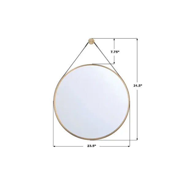 Callahan 23.5" Mirror in Luxe Gold - Image 7