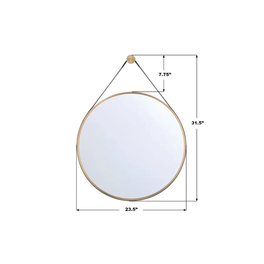 Callahan 23.5" Mirror in Luxe Gold - Image 7