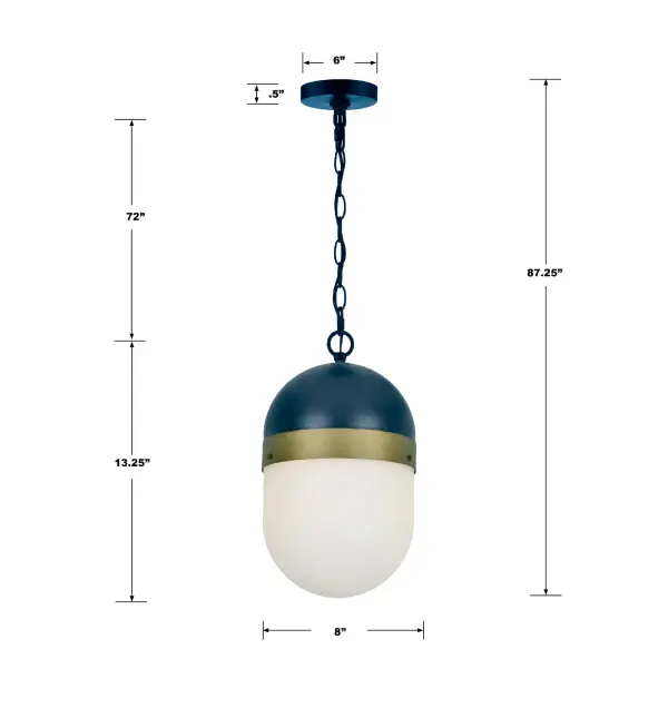 Capsule 8" Outdoor Pendant - Image 8