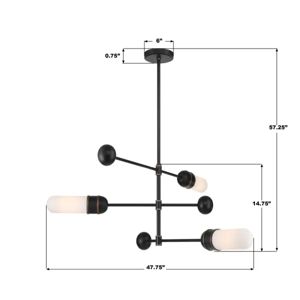 Capsule 47.75" LED Linear Chandelier - Image 7