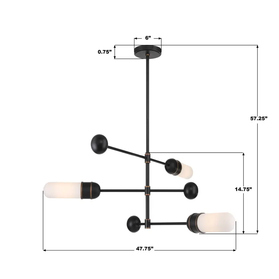 Capsule 47.75" LED Linear Chandelier - Image 7