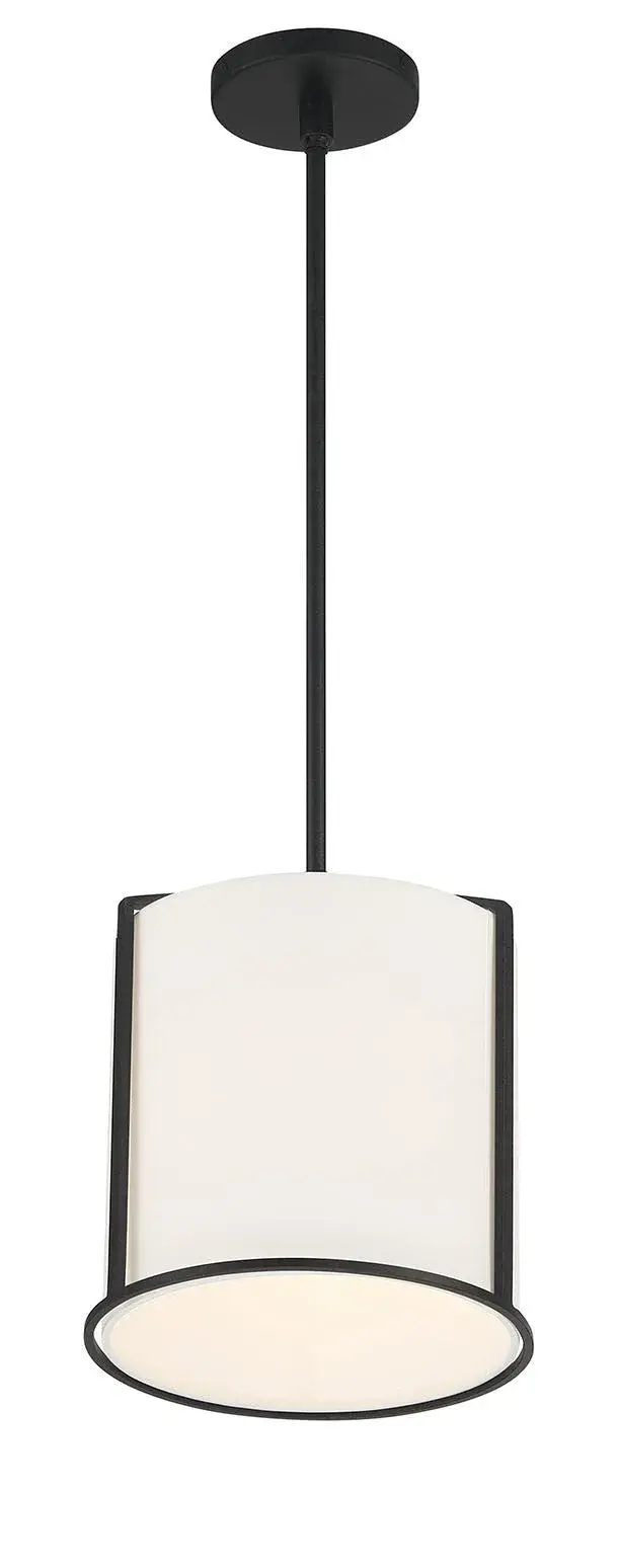 Carlyn 10" Black Drum Pendant - Image 3