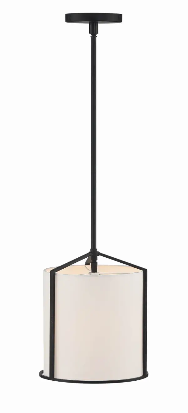 Carlyn 10" Black Drum Pendant - Image 5