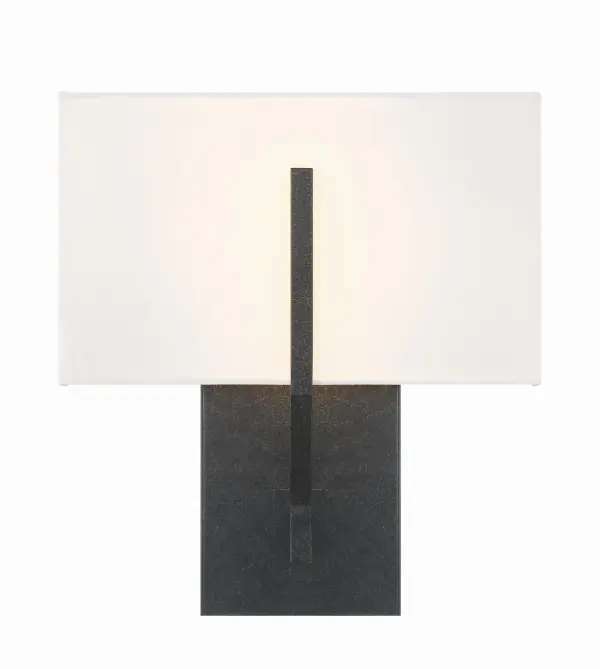 Carlyn 10" Black Fabric Drum Sconce - Image 2