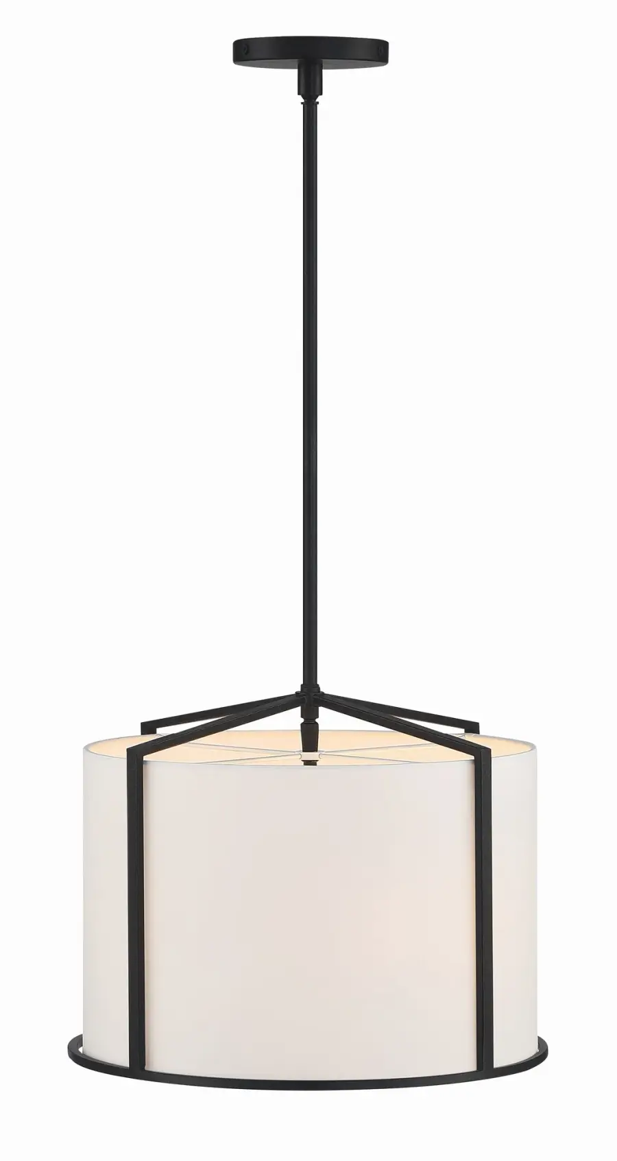 Carlyn 16" Black Drum Chandelier - Image 3