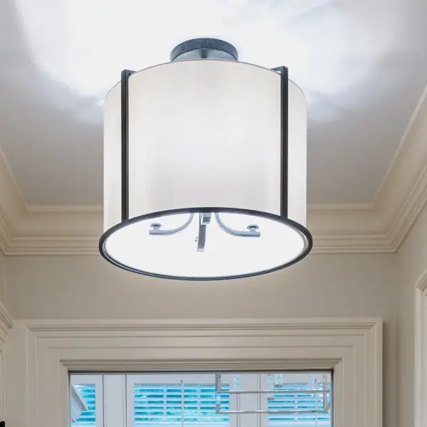 Carlyn 16" Black Drum Chandelier - Image 6