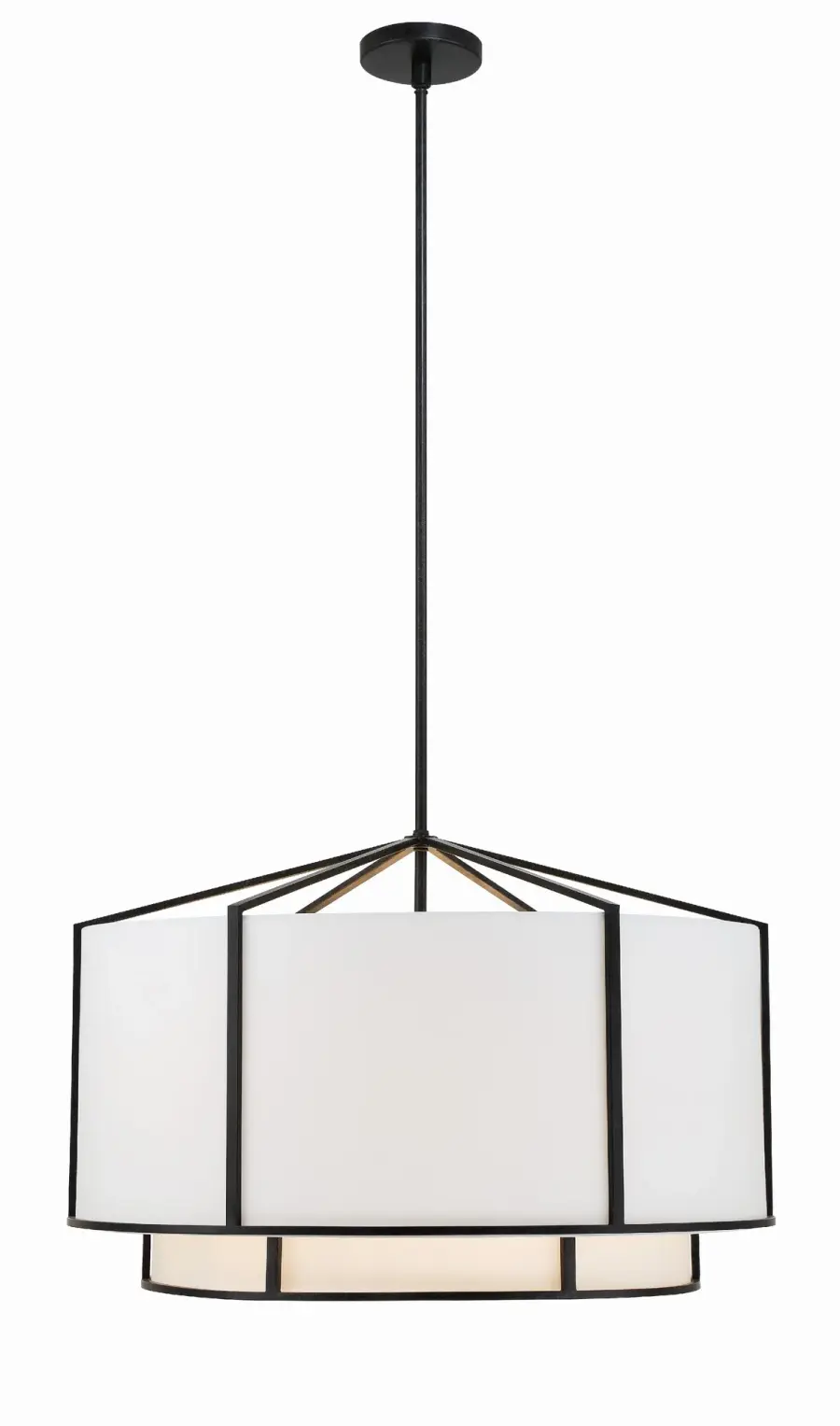 Carlyn 28" Drum Chandelier - Image 1