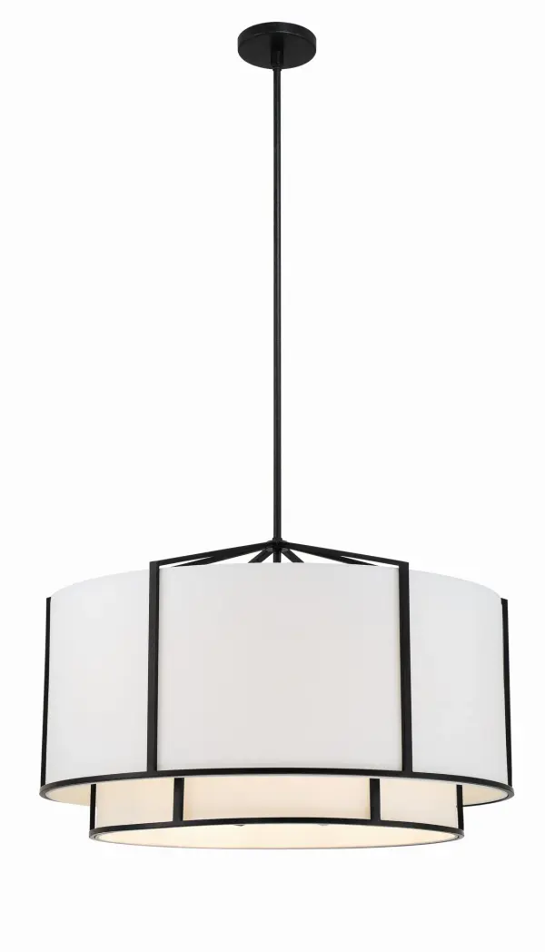 Carlyn 28" Drum Chandelier - Image 3