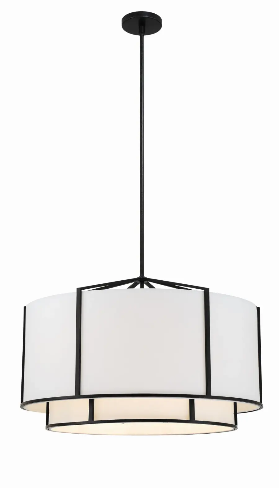 Carlyn 28" Drum Chandelier - Image 3