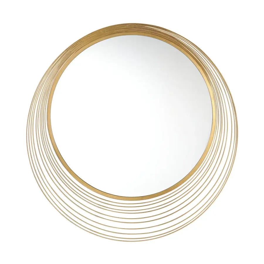 Cecile 34.75" Antique Gold Mirror - Image 1
