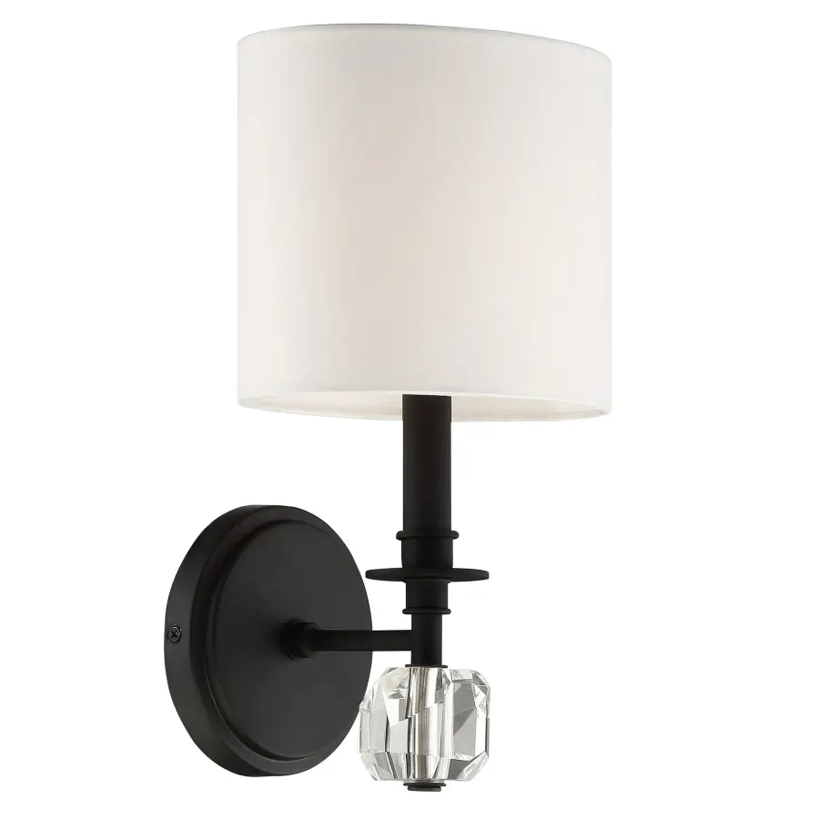 Chimes 8" Crystal Beaded Sconce - Image 1