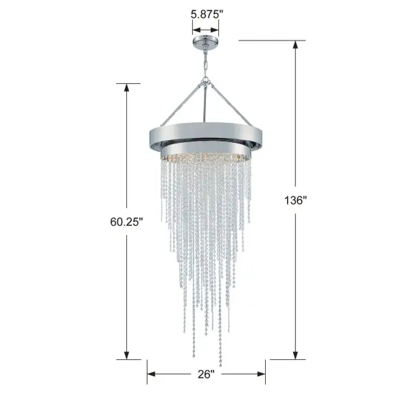 Clarksen 26" Crystal Chandelier - Image 2